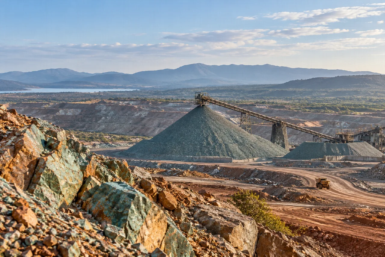 AI-generated mining illustration for Chambishi Main; not a depiction of the actual site.