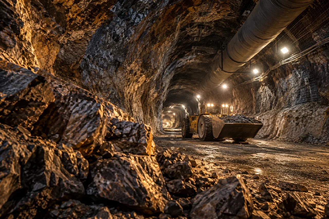 AI-generated mining illustration for Konkola; not a depiction of the actual site.