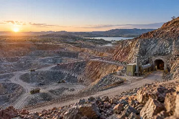 AI-generated mining illustration for Nchanga; not a depiction of the actual site.