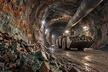 AI-generated mining illustration for Nkana; not a depiction of the actual site.