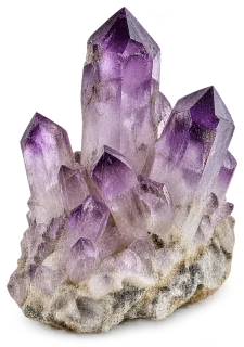 Representative AI specimen of Amethyst: Amethyst quartz cluster.