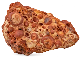 Representative AI specimen of Bauxite: Pisolitic bauxite.