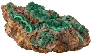 Representative AI specimen of Copper: Malachite-bearing copper ore.