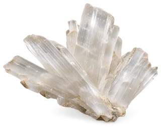 Representative AI specimen of Gypsum: Natural selenite gypsum.