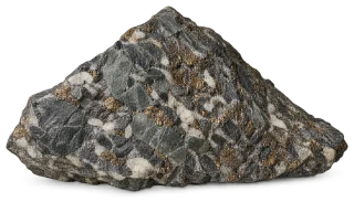 Representative AI specimen of Palladium: Palladium-bearing sulphide host rock.