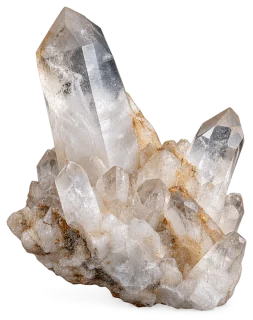 Representative AI specimen of Quartz / Silica: Natural quartz crystal cluster.