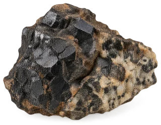 Representative AI specimen of Uranium: Uraninite-bearing ore.