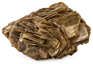 Representative AI specimen of Vermiculite: Unexpanded natural vermiculite.